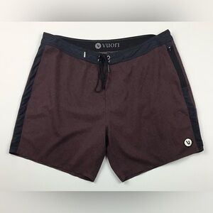 Vuori Peak Boardshorts men’s 34 maroon